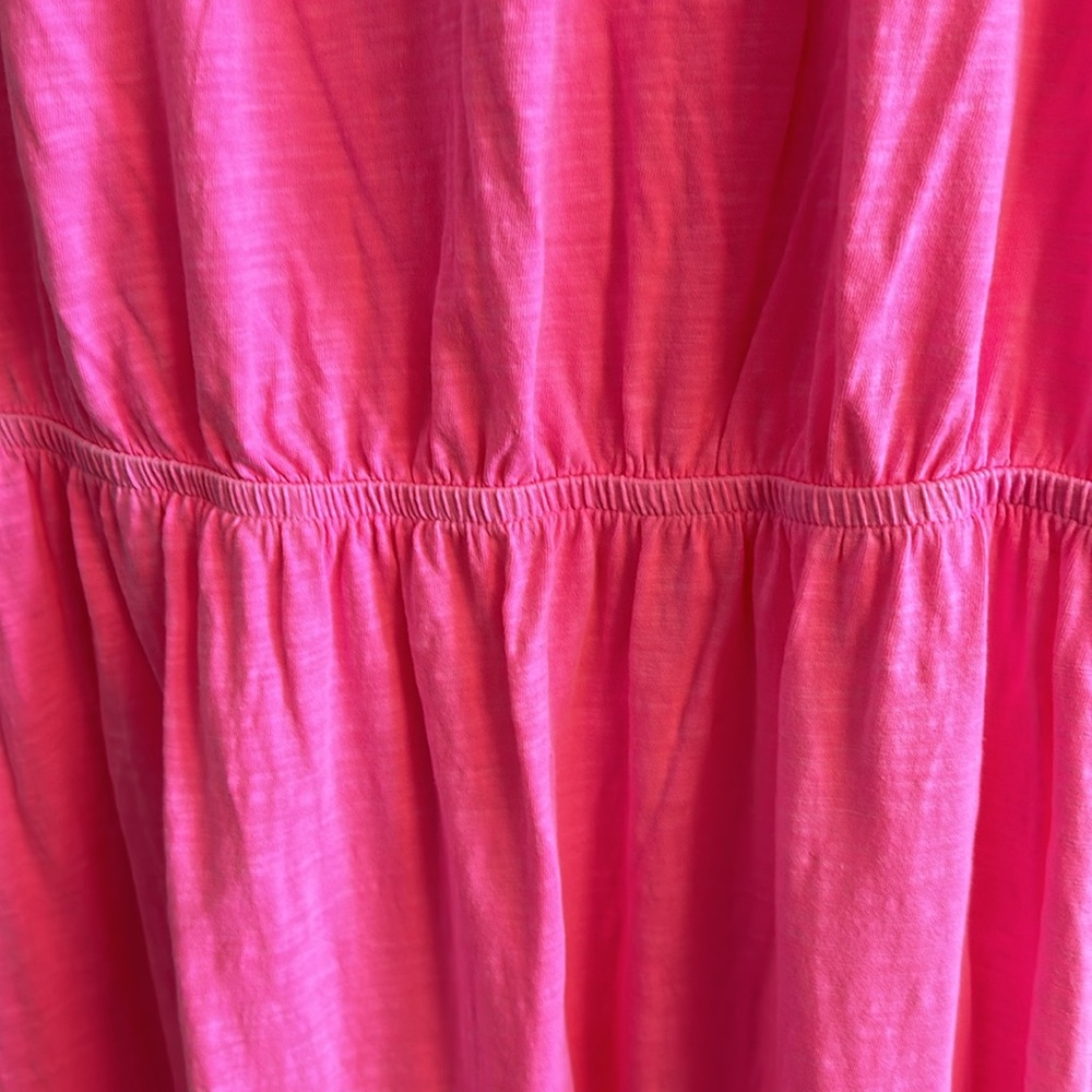 Lilly Pulitzer Pink Eyelet Yoke Short Sleeve Dress - Picture 3 of 5